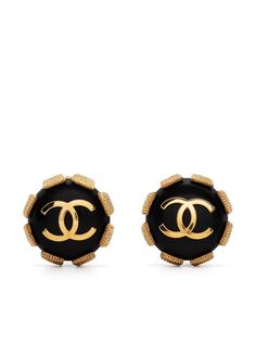Chanel Pre-Owned серьги 1994-го года с логотипом CC
