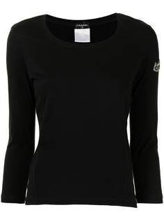 Chanel Pre-Owned топ 2007-го года с длинными рукавами и логотипом