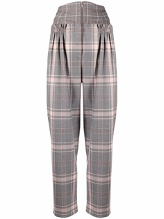 Alberta Ferretti прямые брюки в клетку