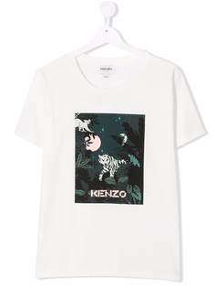 Kenzo Kids футболка с графичным принтом