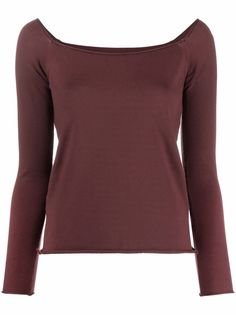 Semicouture трикотажный топ с вырезом-лодочкой