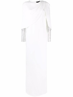 Jenny Packham платье с кейпом и заклепками