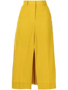 Sacai юбка миди с плиссировкой
