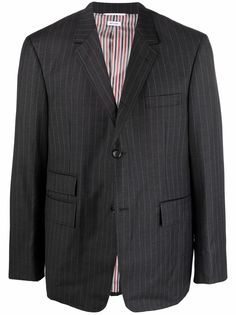 Thom Browne полосатый пиджак строгого кроя