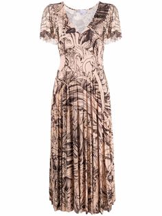 RED Valentino платье с принтом Jungle Toile