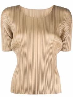 Pleats Please Issey Miyake плиссированная футболка