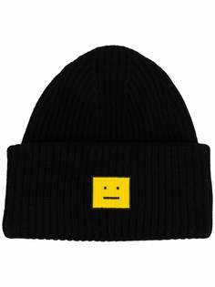 Acne Studios шапка бини с нашивкой