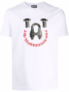 Diesel футболка с принтом