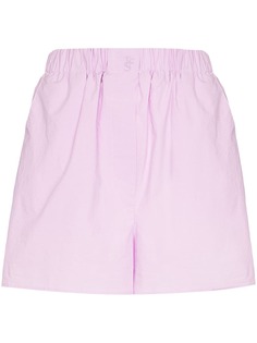 Frankie Shop шорты с вышитым логотипом