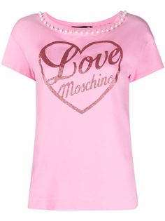 Love Moschino футболка с короткими рукавами и логотипом