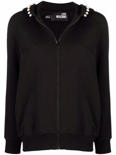 Love Moschino флисовое худи на молнии
