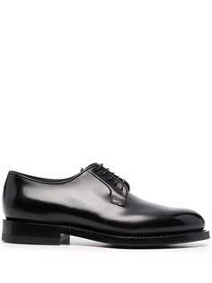 Santoni туфли дерби на шнуровке