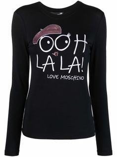 Love Moschino футболка с принтом Ooh La La