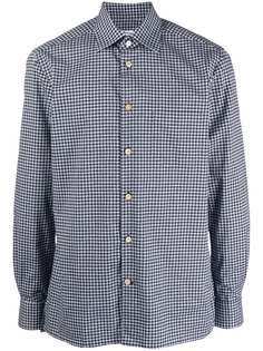 Kiton рубашка в ломаную клетку
