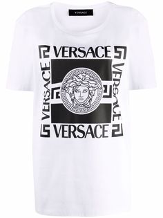 Versace футболка с логотипом Medusa