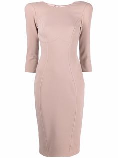 Elisabetta Franchi платье миди с вырезом