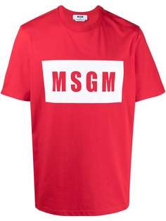 MSGM футболка с логотипом