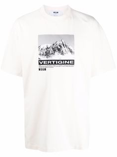 MSGM футболка с графичным принтом