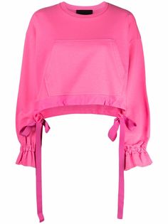 RED Valentino укороченный джемпер с завязками