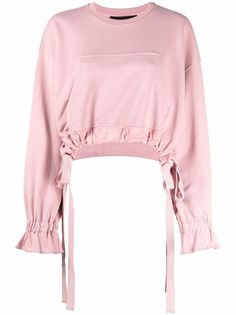 RED Valentino укороченный джемпер с завязками