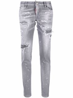 Dsquared2 узкие джинсы с заниженной талией