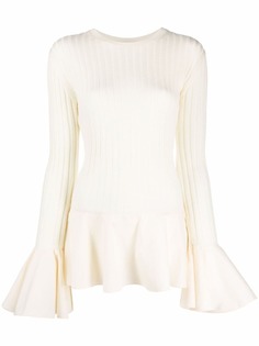 JW Anderson топ в рубчик с оборками