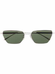 Bottega Veneta Eyewear солнцезащитные очки в прямоугольной оправе
