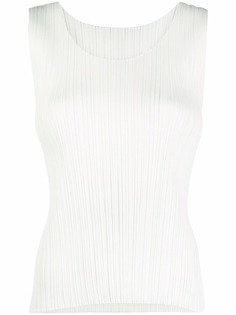 Pleats Please Issey Miyake плиссированный топ без рукавов