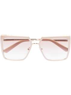 Prada Eyewear солнцезащитные очки в массивной оправе