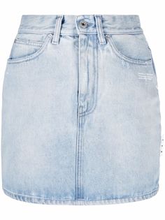 Off-White джинсовая юбка мини