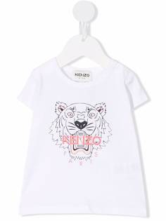 Kenzo Kids футболка с принтом Tiger