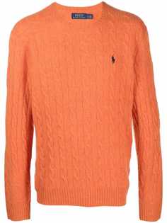 Polo Ralph Lauren джемпер фактурной вязки с вышитым логотипом