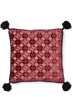 Gucci подушка с цветочным узором