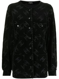 Chanel Pre-Owned жакет с логотипом CC