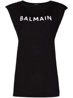 Balmain футболка с длинными рукавами и логотипом