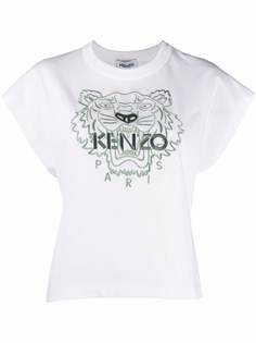Kenzo футболка с вышивкой Tiger