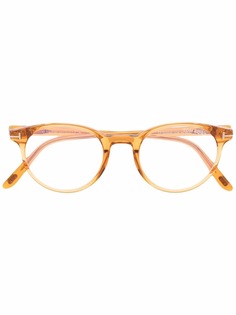 TOM FORD Eyewear очки в квадратной оправе черепаховой расцветки