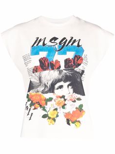 MSGM футболка с логотипом