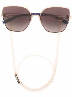 MISSONI EYEWEAR солнцезащитные очки в массивной оправе