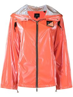 Armani Exchange куртка на молнии с логотипом