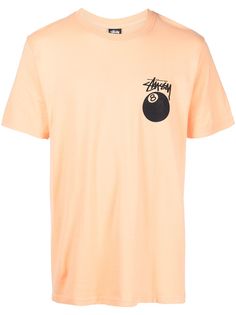 Stussy футболка с логотипом 8-Ball