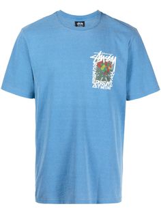 Stussy футболка Camelias Pig с логотипом