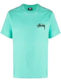 Stussy футболка с круглым вырезом и логотипом