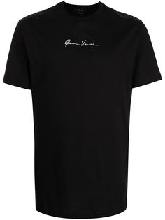 Versace футболка с вышитым логотипом