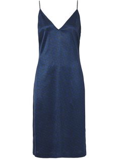Burberry платье-комбинация с монограммой