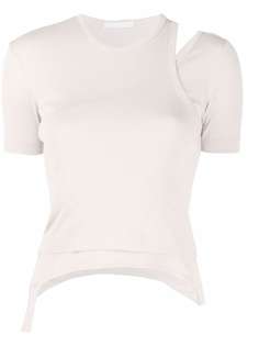 Helmut Lang футболка с вырезом