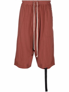 Rick Owens спортивные шорты с низким шаговым швом
