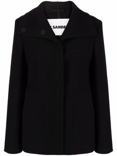 Jil Sander пальто с потайной застежкой