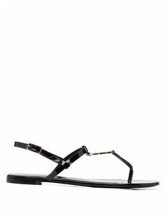 Saint Laurent сандалии Cassandra с логотипом