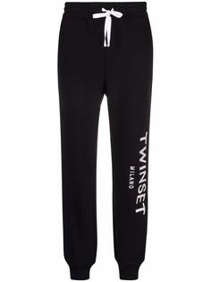 TWINSET спортивные брюки с логотипом